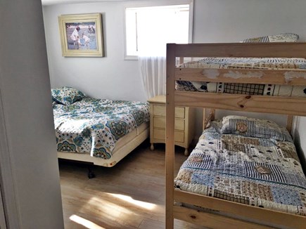 East Dennis Cape Cod vacation rental - Basement Bedroom with queen and bunkbed