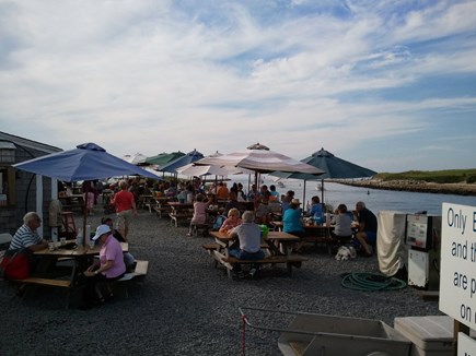 East Dennis Cape Cod vacation rental - Sesuit Harbor Cafe 500 yards from house ON THE WATER DINING BYOB