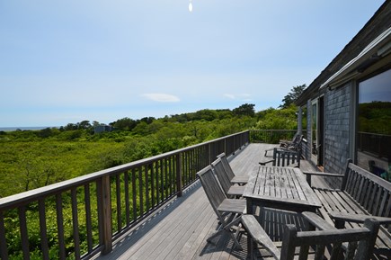 East Orleans Cape Cod vacation rental - New deck as of 2017 with outdoor furniture and ocean views