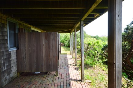 East Orleans Cape Cod vacation rental - Fully enclosed outdoor shower new as of 2017