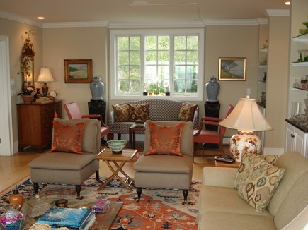 North Truro Cape Cod vacation rental - Living Room, Sofa facing TV