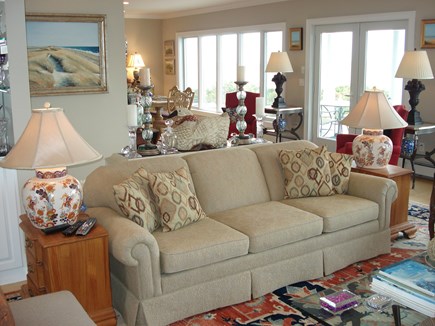 North Truro Cape Cod vacation rental - Living Room, Dining Area in background