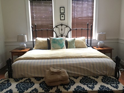 Harwich Cape Cod vacation rental - Master bedroom with king size bed and direct access to bathroom.