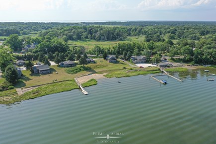 Eastham Cape Cod vacation rental - Drone picture of cottages