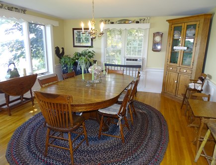 Bass River, S Yarmouth Cape Cod vacation rental - Dining room, off living room, water views, A/C