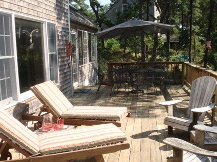 Wellfleet Cape Cod vacation rental - Large deck off of living areas.