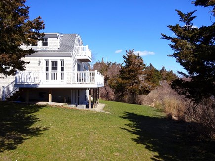 East Orleans Cape Cod vacation rental - View of back yard, balcony and deck