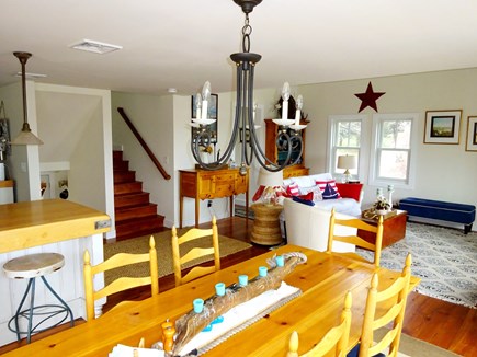 East Orleans Cape Cod vacation rental - Open living room, dining room and kitchen on the second level.