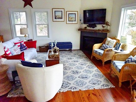 East Orleans Cape Cod vacation rental - Living area with flay screen TV