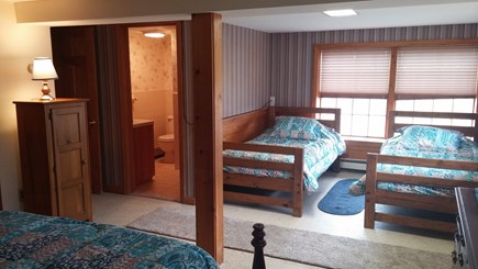 Brewster Cape Cod vacation rental - Combo bedroom twin beds facing east