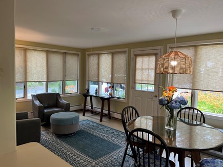 Osterville Village (Wianno Ave Cape Cod vacation rental - Sunroom view 2 <br/>seating area and working desk