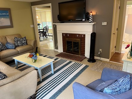 Osterville Village (Wianno Ave Cape Cod vacation rental - Living room view 2 looking from front door into kitchen