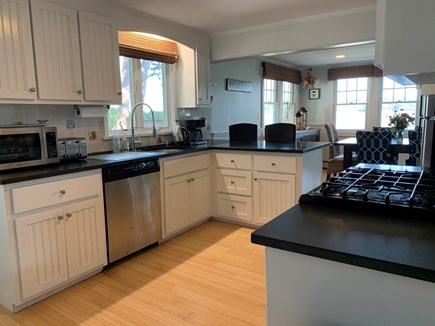 Mashpee Cape Cod vacation rental - Open kitchen to dining area and ocean views