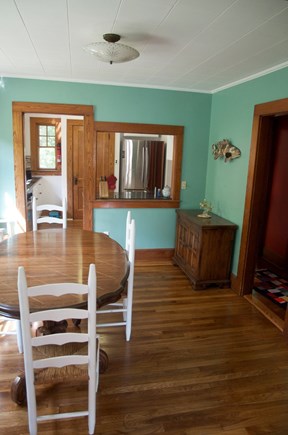 Woods Hole Cape Cod vacation rental - Dining room, looking toward kitchen