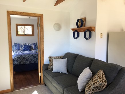 Truro Cape Cod vacation rental - Brand new couch opens to a double sleeper