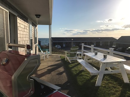 Truro Cape Cod vacation rental - Patio with views to bay and all the sunsets