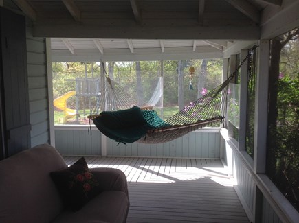 Orleans Cape Cod vacation rental - Hammock on screened in porch
