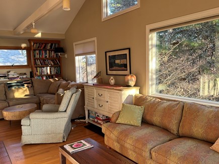 Wellfleet Cape Cod vacation rental - Other side of living area. Looks like you’re in a treehouse.