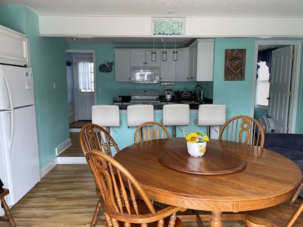 Dennis Port Cape Cod vacation rental - Kitchen and dinning room/back house