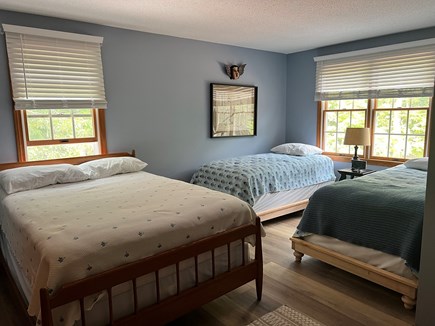 Eastham Cape Cod vacation rental - Second floor bedroom with full bed and two twins.