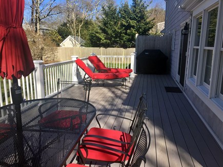 East Falmouth Cape Cod vacation rental - Back deck