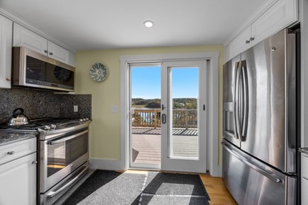 Truro Cape Cod vacation rental - Access to the deck from the Kitchen and Dining Room