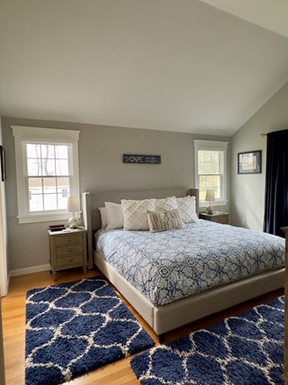 South Chatham Cape Cod vacation rental - Primary br with all new Restoration Hardware furniture, KING bed.