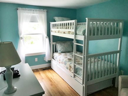 Chatham Cape Cod vacation rental - Kids' bedroom with pull-out trundle bed.