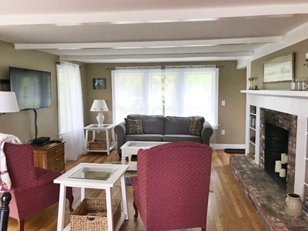 Chatham Cape Cod vacation rental - Spacious living room that opens to the dining and kitchen areas.