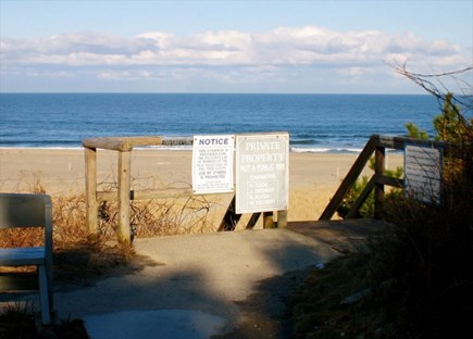 East Orleans Cape Cod vacation rental - Association stairs to Nauset beach