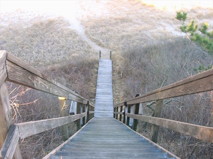 East Orleans Cape Cod vacation rental - Association stairs to Nauset beach
