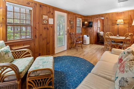Dennis Port Cape Cod vacation rental - Cozy dining area and TV