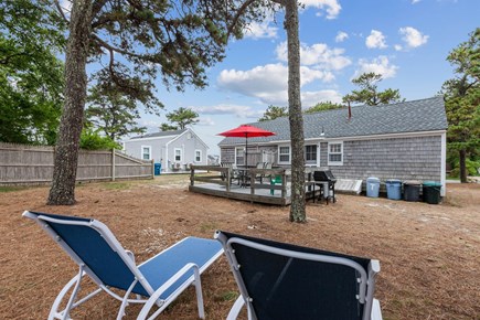 Dennis Port Cape Cod vacation rental - Back yard for shady lounging