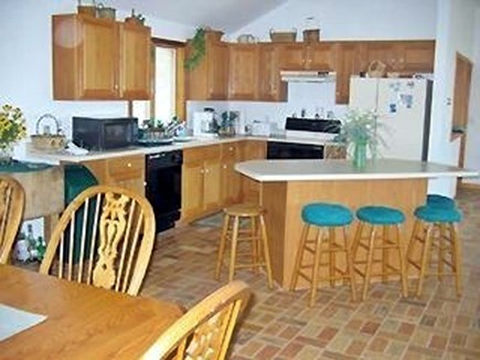 Truro Cape Cod vacation rental - Fullly-equipped kitchen opens to living and dining rooms