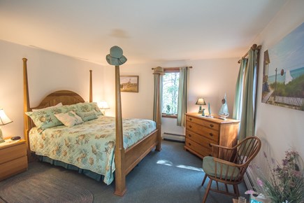 Truro Cape Cod vacation rental - Second bedroom offers a queen bed in a nautical decor.