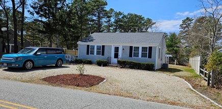 Dennisport Cape Cod vacation rental - Front of the house with circle driveway.