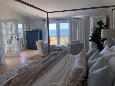 South Yarmouth/Bass River Cape Cod vacation rental - Master suite with ocean view King bed