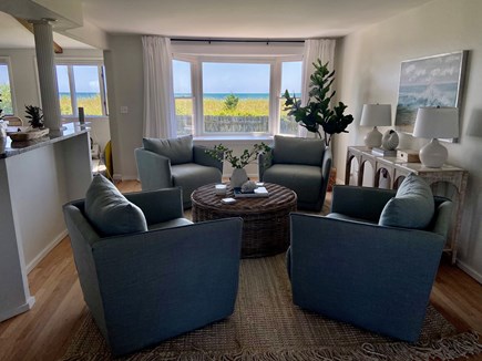 South Yarmouth/Bass River Cape Cod vacation rental - Living room with ocean views