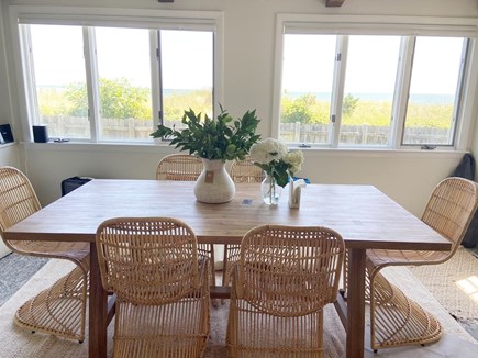 South Yarmouth/Bass River Cape Cod vacation rental - Dining while looking at the ocean