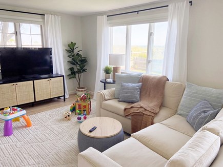 South Yarmouth/Bass River Cape Cod vacation rental - Family room off dining area with ocean views