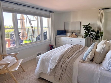 South Yarmouth/Bass River Cape Cod vacation rental - Queen Bed downstairs with ocean views