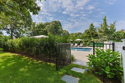Orleans Cape Cod vacation rental - Lovely front entrance to the pool.