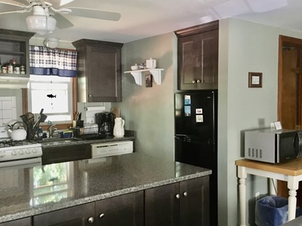 Eastham Cape Cod vacation rental - New kitchen with quartz countertop,new gas stove & refrigerator.