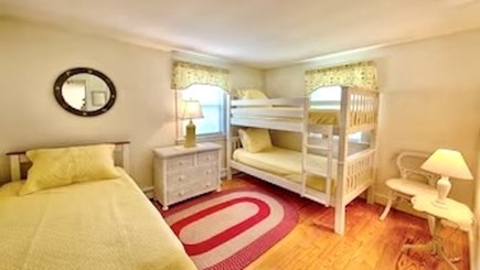 Centerville Cape Cod vacation rental - First floor bedroom sleeps 3 with bunk and extra twin.