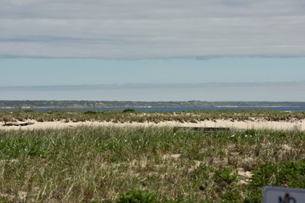 Provincetown Cape Cod vacation rental - View of Truro towards Wellfleet from the front deck.