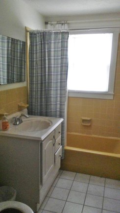 Provincetown Cape Cod vacation rental - The bathroom, perfect for cleaning up after a day at the beach.