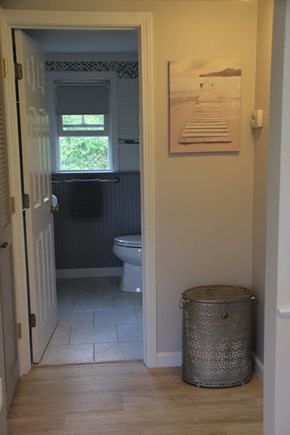 Brewster Cape Cod vacation rental - View From Hall into Bathroom