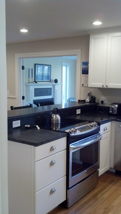 Yarmouth Port Cape Cod vacation rental - Kitchen with view to sun room