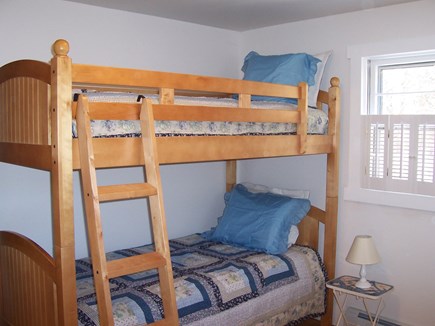 Eastham Cape Cod vacation rental - Bunk Room-main floor-dresser, closet,rocker, child's table/chairs