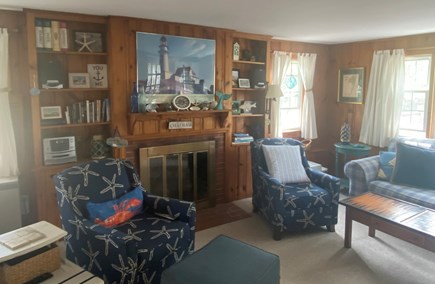 Chatham Cape Cod vacation rental - Living Room with Fireplace